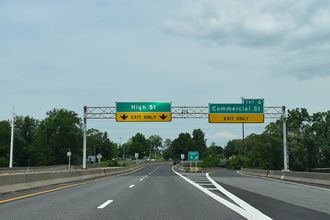 I-391 north at Commercial St - Holyoke, MA