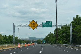 I-391 north at Main St - Chicopee, MA