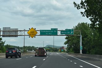 I-391 north at Main St - Holyoke, MA
