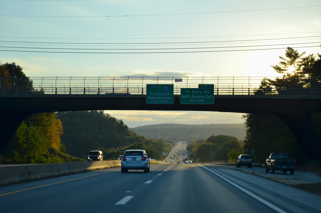I-393/US 4-202 west at I-93 - Concord, NH