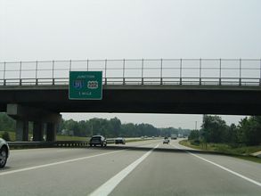 I-93/US 4 south at I-393/US 202 - Concord, NH