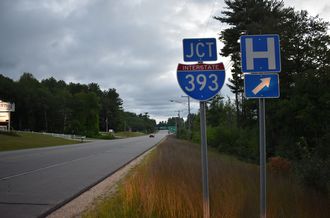 US 4/202-NH 9 west at I-393 - Chichester