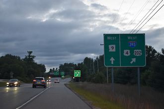 US 4/202-NH 9 west at I-393 - Chichester