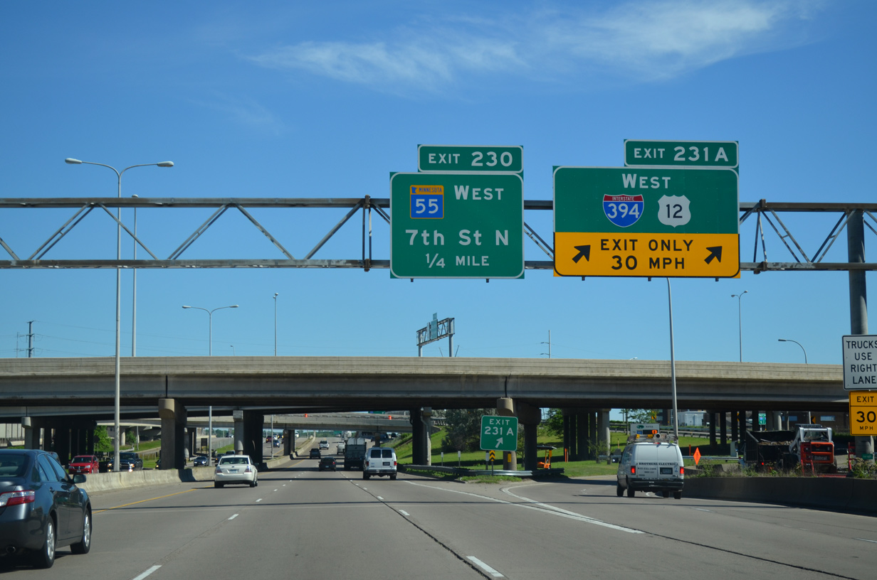 I-94/US 12-52 west at I-394 - Minneapolis, MN