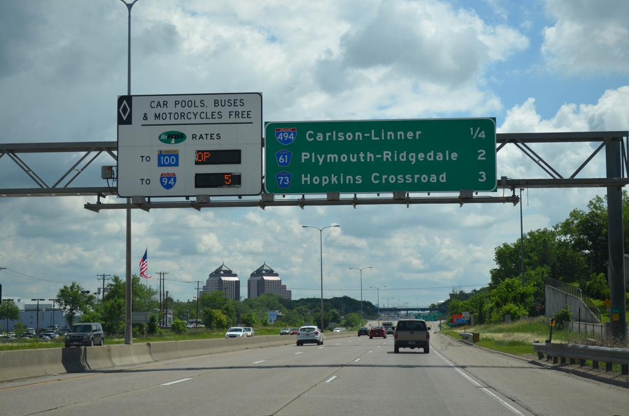 US 12 east at I-394/494 - Minnetonka, MN
