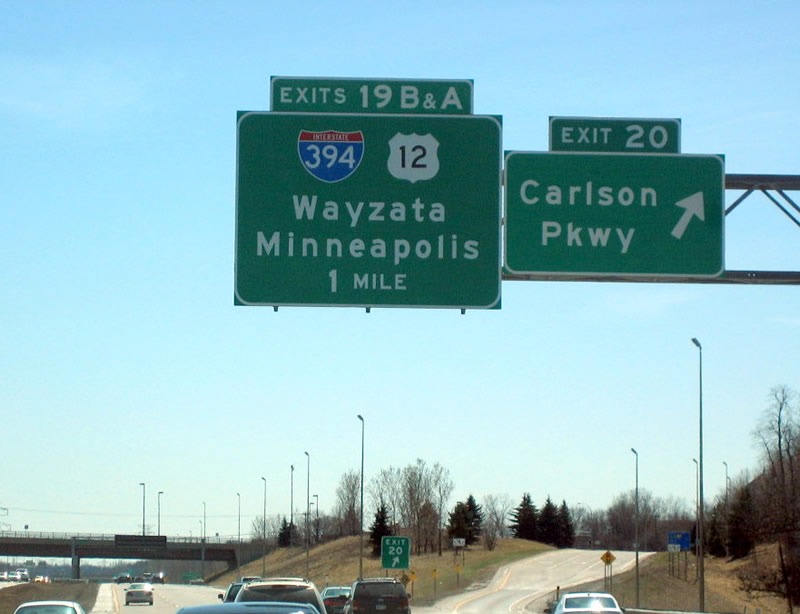 I-494 south at I-394/US 12 - Plymouth, MN