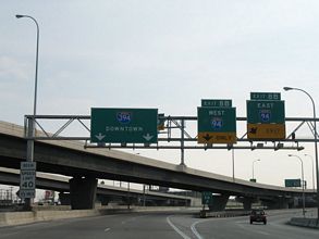 I-394/US 12 east at I-94 - 2007