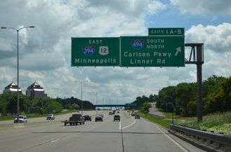 US 12 east at I-394/494 - Minnetonka, MN