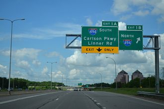 I-394/US 12 west at I-494 - Minnetonka, MN