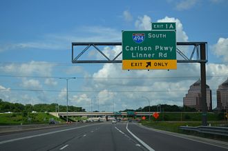 I-394/US 12 west at I-494 - Minnetonka, MN