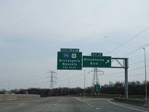 I-494 north at I-394/US 12 - Minnetonka, MN