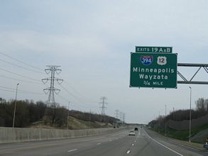 I-494 north at I-394/US 12 - Minnetonka, MN