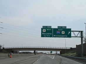 I-494 north at I-394/US 12 - Minnetonka, MN