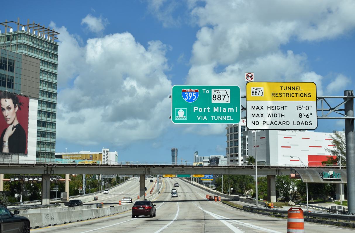 SR 836/Dolphin Expwy west at I-95/395 - Miami, FL