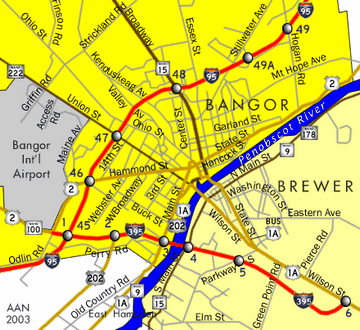 Bangor, ME Map