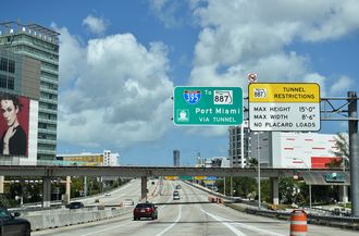 SR 836/Dolphin Expwy west at I-95/395 - Miami, FL