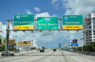 SR 836/Dolphin Expwy west at I-95/395 - Miami, FL