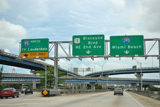 SR 836/Dolphin Expwy west at I-95/395 - Miami, FL