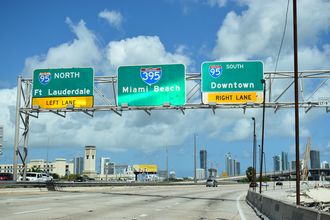 SR 836/Dolphin Expwy west at I-95/395 - Miami, FL