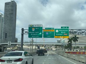 I-395 west at US 1/SR A1A - Miami, FL