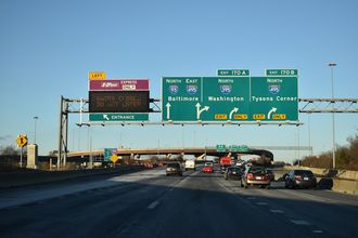 I-95 north at I-395/495 - Springfield, VA