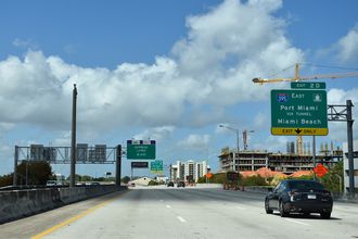 I-95 north at I-395/SR 836 - Miami, FL