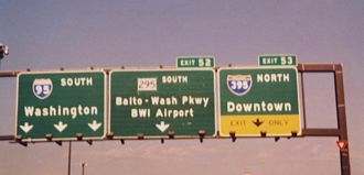 I-95 south at I-395 - 1997