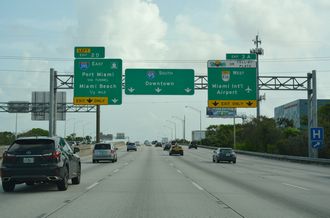 I-95 south at I-395/SR 836 - Miami, FL