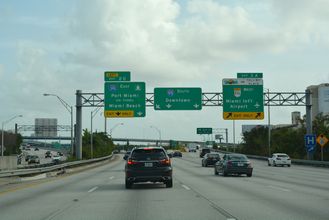 I-95 south at I-395/SR 836 - Miami, FL