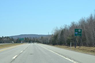 I-395 east at US 1A - Brewer, ME