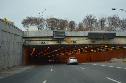 I-395 north at the Third Street Tunnel in Washington, DC.