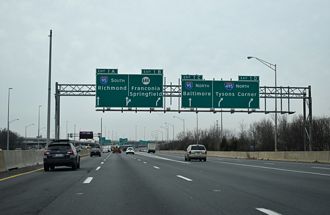 I-395 south at I-95/495