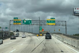 I-395 west at I-95/SR 836 - Miami, FL