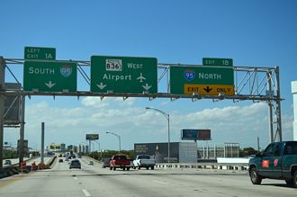 I-395 west at I-95/SR 836 - 2014