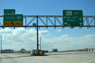 I-395 west at I-95/SR 836 - 2014