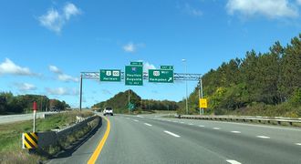 I-395/US 202 west split - Bangor, ME