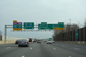 I-495 south at I-95/395 - Springfield, VA
