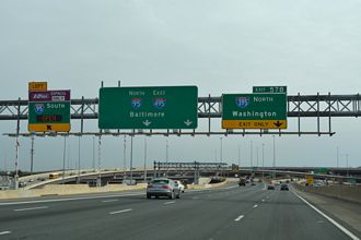 I-495 south at I-95/395 - Springfield, VA
