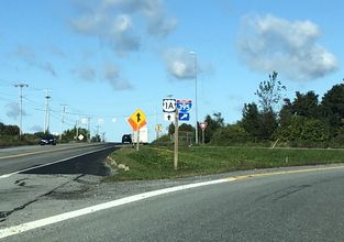 US 1A west at I-395 - Brewer, ME