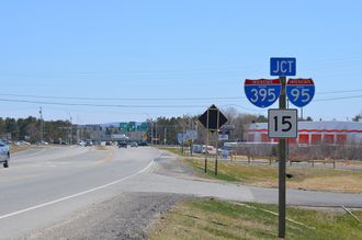 US 2/SR 100 east at I-395 - Bangor, ME