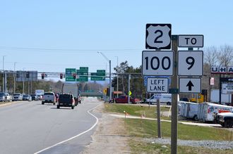 US 2/SR 100 east at I-395 - Bangor, ME