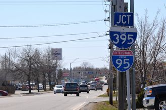 US 2/SR 100 west at I-395 - Bangor, ME