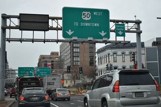 US 50 west at I-395 - Washington, DC