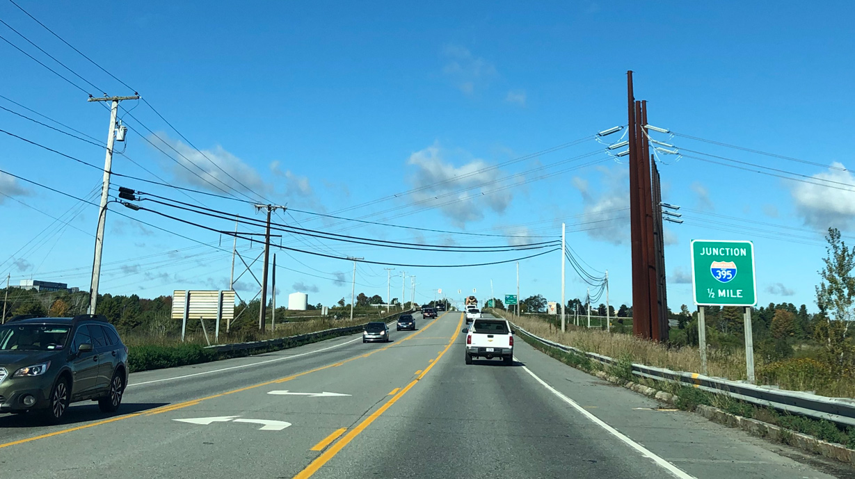 US 1A west at I-395 - Brewer, ME