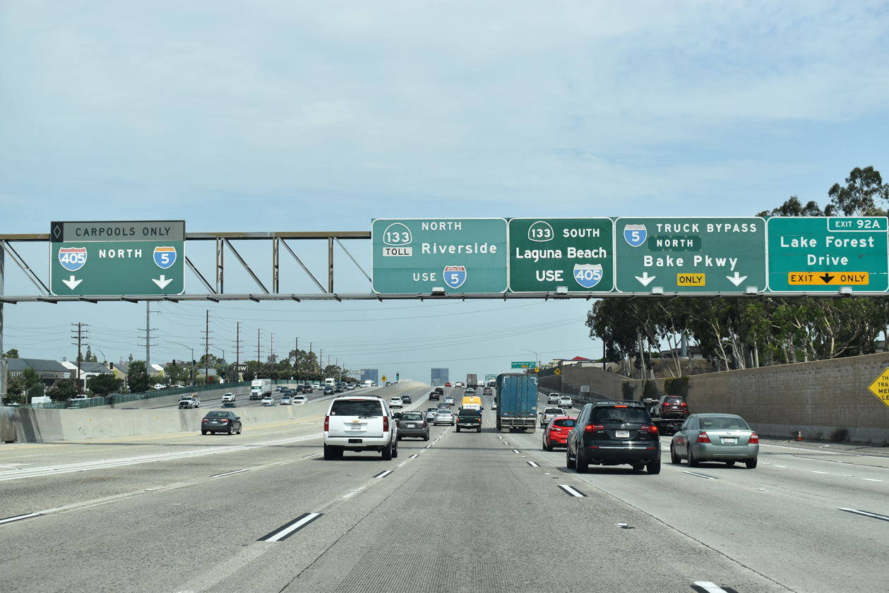 I-5 north at I-405 - Irvine, CA