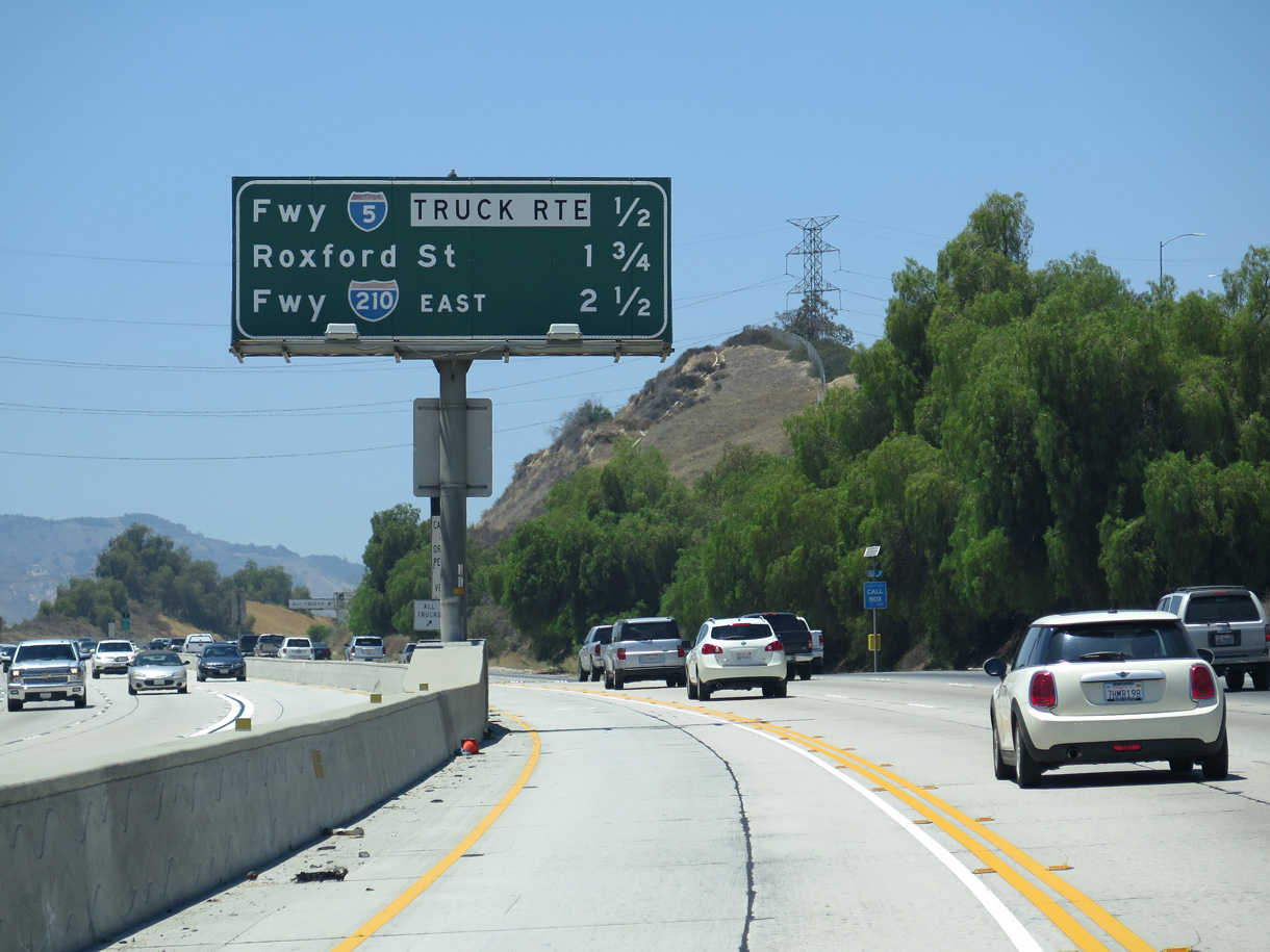 I-5 north at I-405 - San Fernando Valley