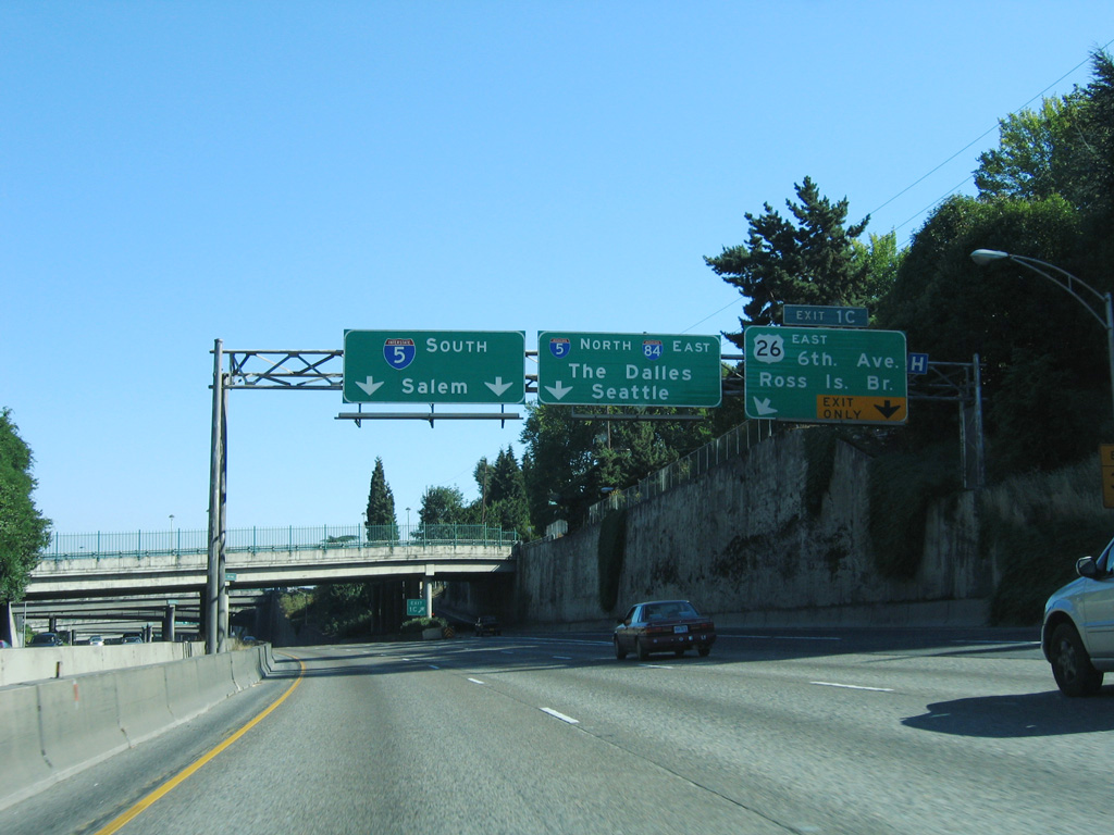 I-405/US 26 south at I-5 - Portland, OR