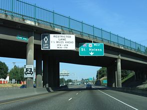 I-5/US 30 north at I-405 - Portland, OR