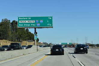 I-5 south at I-405 - San Fernando Valley