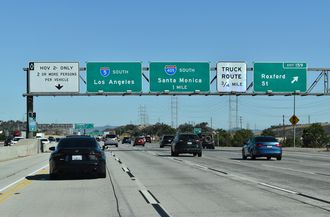 I-5 south at I-405 - San Fernando Valley